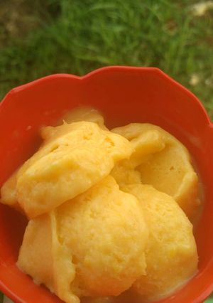 Foto resep Ice cream mangga praktis 2 bahan