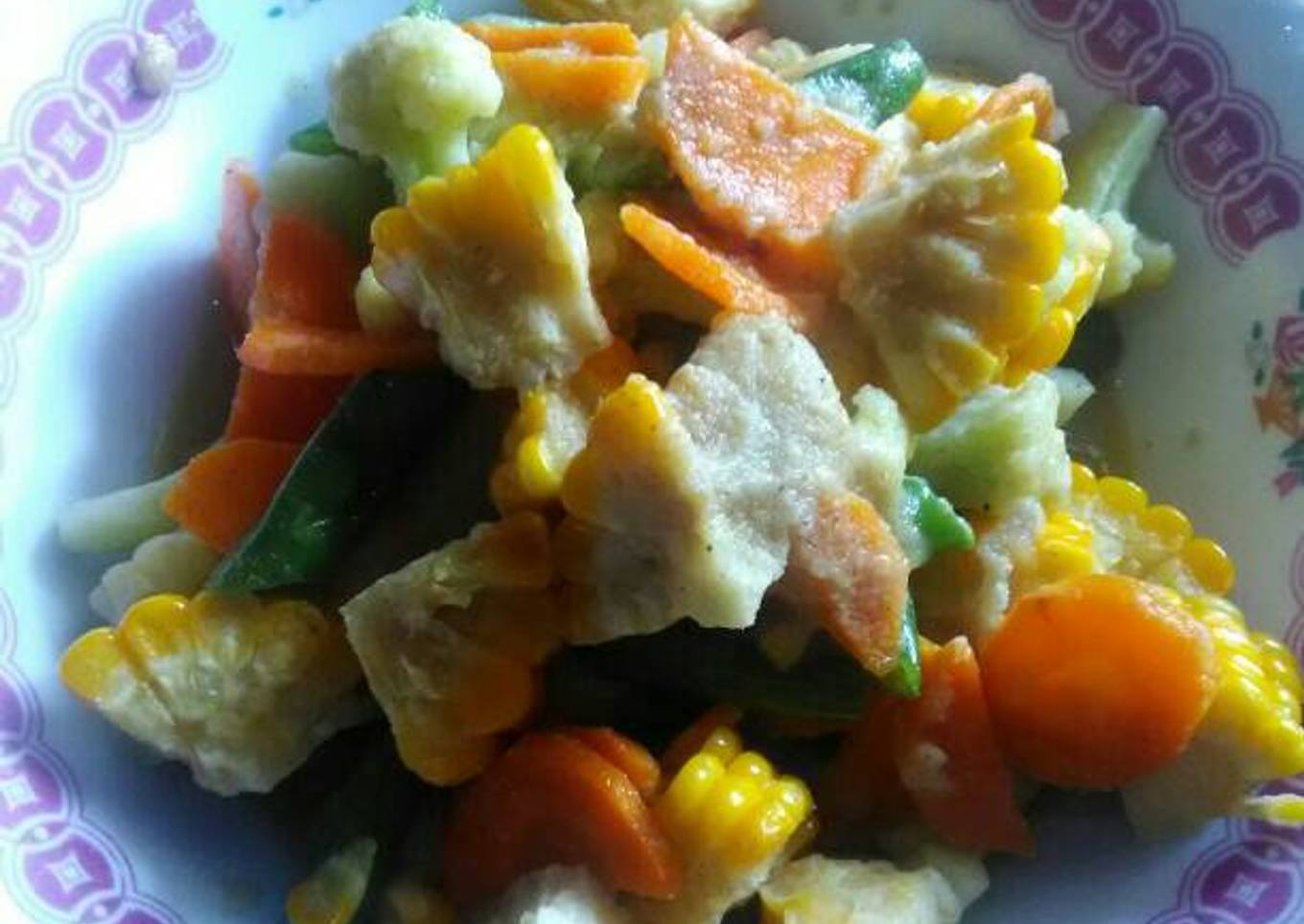 Capcay simple mix sayuran - resep kuliner nusantara