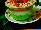 ট্রাই কালার মুজ কেক(tri colour mousse cake recipe in Bengali)