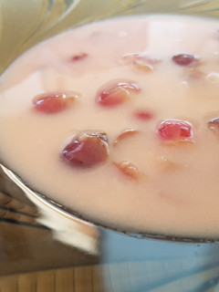 Una foto de Sopa crema de frutas