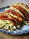 Marinated Salmon Fajitas with Vegetables