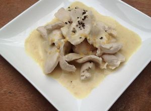 รูปของ อกไก่หมักนมซอสมัสตาร์ด