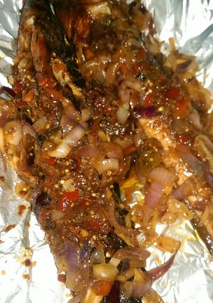 A picture of Roasted fish.