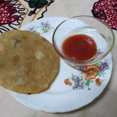 A picture of Aaloo paratha.
