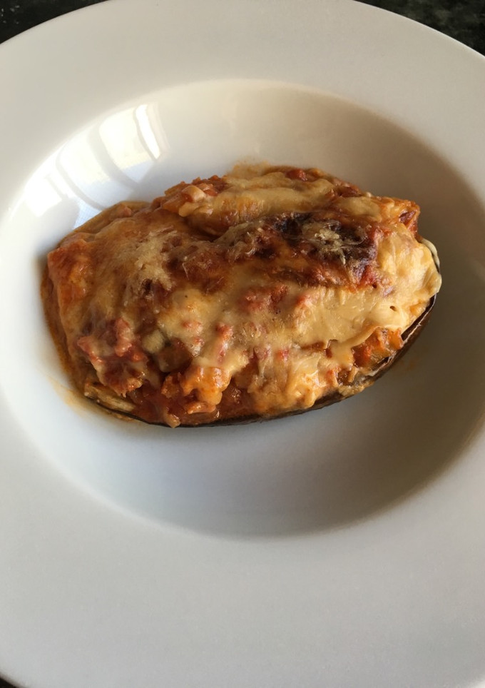 Una foto de Berenjenas rellenas de la iaia