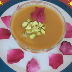 Vegan Steamed Carrot Basundi A picture of Vegan Steamed Carrot Basundi.
