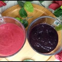 A picture of Raspberry & blackberry puree.