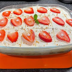 A picture of Tres Leches: (Milk Cake).