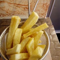 A picture of Hand cut Chips#4weekchallenge.