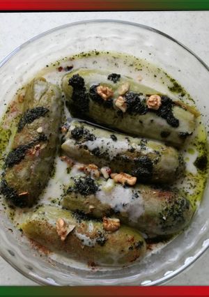 عکسی از دستور خوراک کدو با ماست
