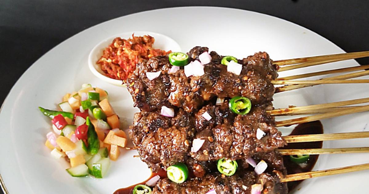 Resep Sate daging sapi bumbu kecap oleh Niung Niung Cookpad