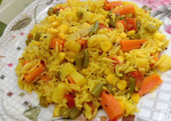 Recipe of Ultimate Mix vegetables pulav