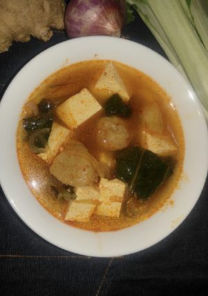 Foto resep Sup Baso dan Tahu asam pedas