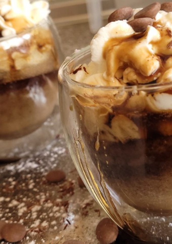 Una foto de Pudín de Café con Nata