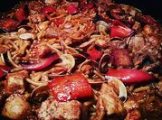 Una foto de fideos con atun