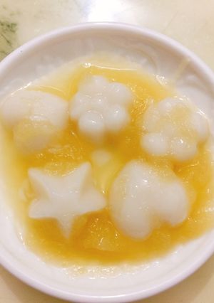 Hình của món Đậu hũ yến mạch sốt táo của Happy.