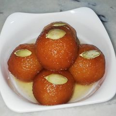 A picture of Eggless gulab jamun.