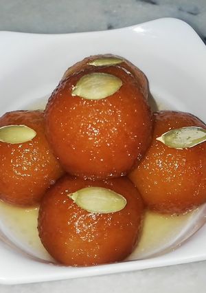 A picture of Eggless gulab jamun.