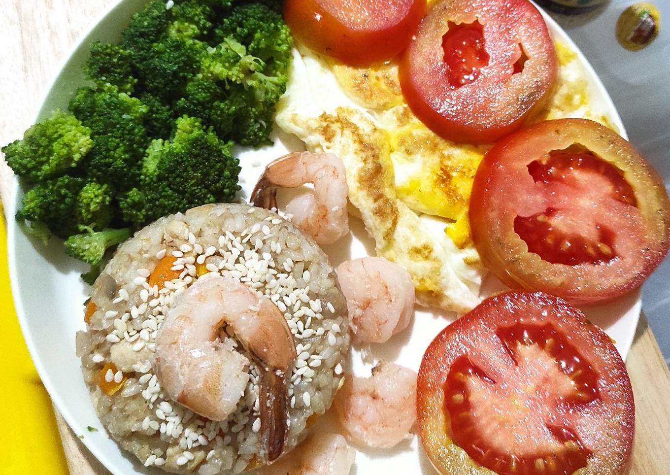 Nasi Goreng Diet Seafood (Pstt No Oil!)