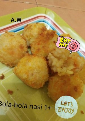 Foto resep Bola-bola nasi 1+