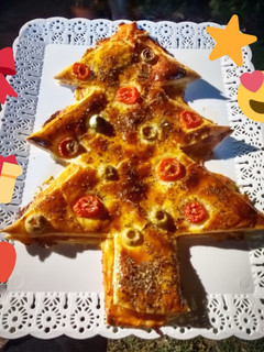 Una foto de Tarta Pino Navideña