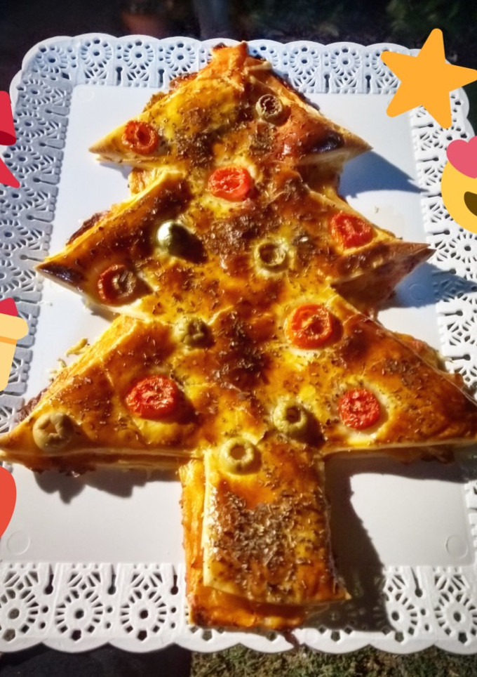 Una foto de Tarta Pino Navideña