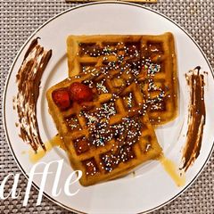 A picture of Chocolate waffles.