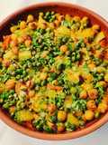 Casseruola di ceci, cavolfiore e patate dolci