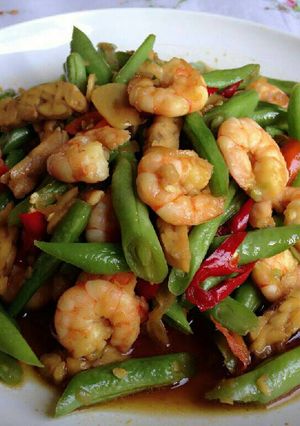 Foto resep Tumis Buncis Udang Tempe