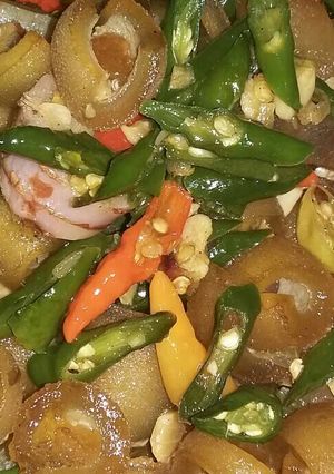 Foto resep Tumis kikil cabe ijo