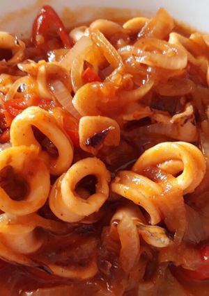Foto resep Cumi segar asam manis pedas
