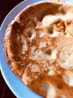 Una foto de Waffle o panqueque fit, sin TACC, apto celiacos, ideal para el desayuno o merienda