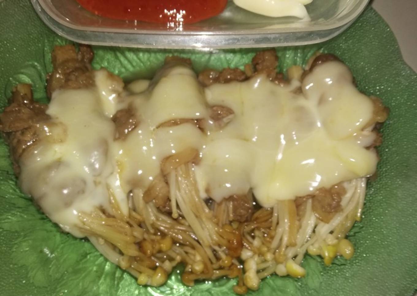 Enoki gulung beef
