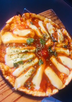 Una foto de Pizza Fit !!! 3 ingredientes 🙋🏻‍♀️