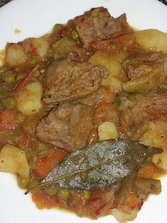 Una foto de Carne con papas