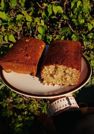 Una foto de BUDÍN INTEGRAL DE AVENA Y BANANA 🍌