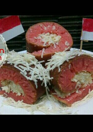 Foto resep Martabak Gulung Teflon merah putih