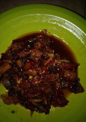 Foto resep Ikan kering Telang Asam Manis