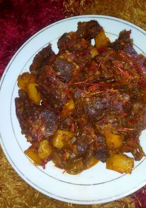 Foto resep Dendeng sambal campur