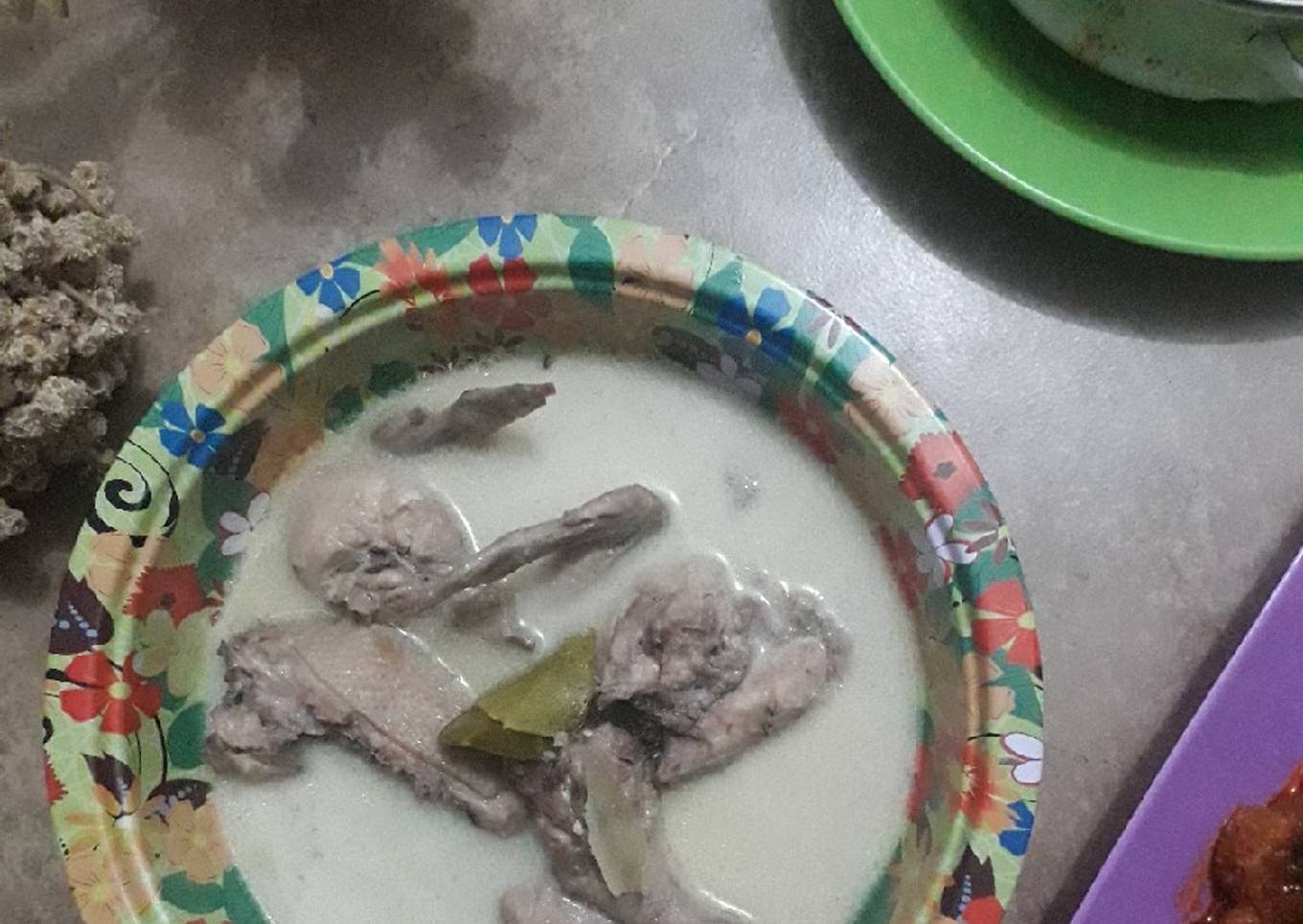 Opor ayam kilat bumbu 1 bahan sajo