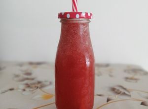 صورة لوصفة عصير فراولة 🍓