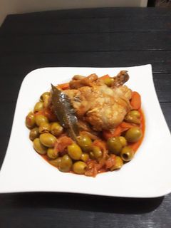 صورة لوصفة طاجين زيتون 😎🎇 مرقة حمرة 😋
