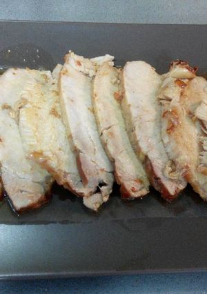 Una foto de Lomo a la sidra