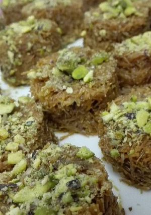 صورة لوصفة شعيرية احمد بالفستق