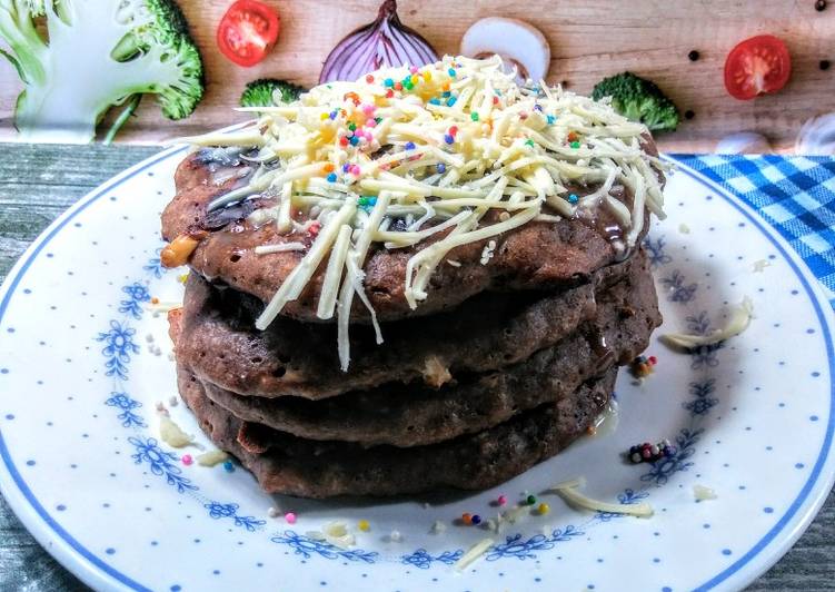 Fluffy banana-oat pancake tanpa mixer