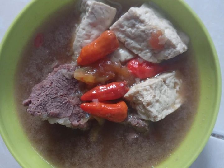 Langkah Gampang Membuat Resep 15.Asem-asem Iga Tahu Anti Ribet, Mantap