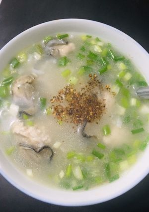 Hình của món Cháo hào sữa.