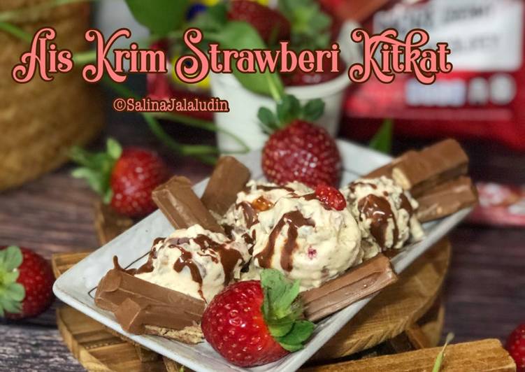 Ais Krim Strawberi KitKat