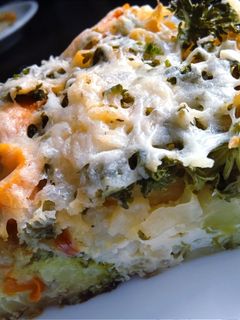 Фото Запеканка с цветной капустой и брокколи.