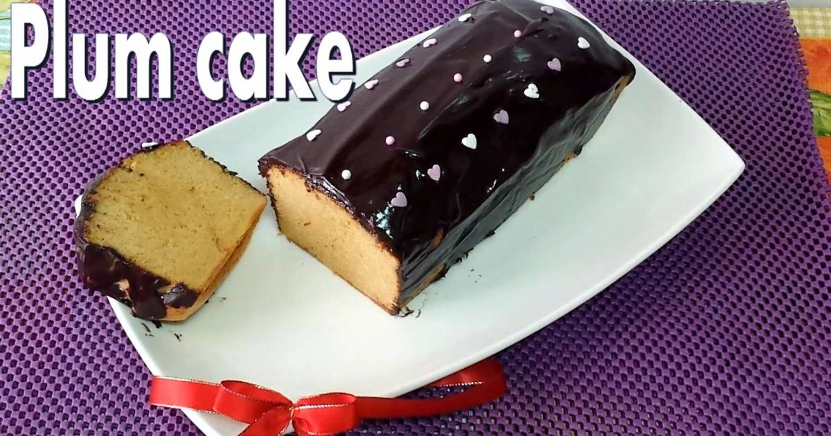 Plum cake de vainilla y chocolate Receta de Mary Barby- Cookpad